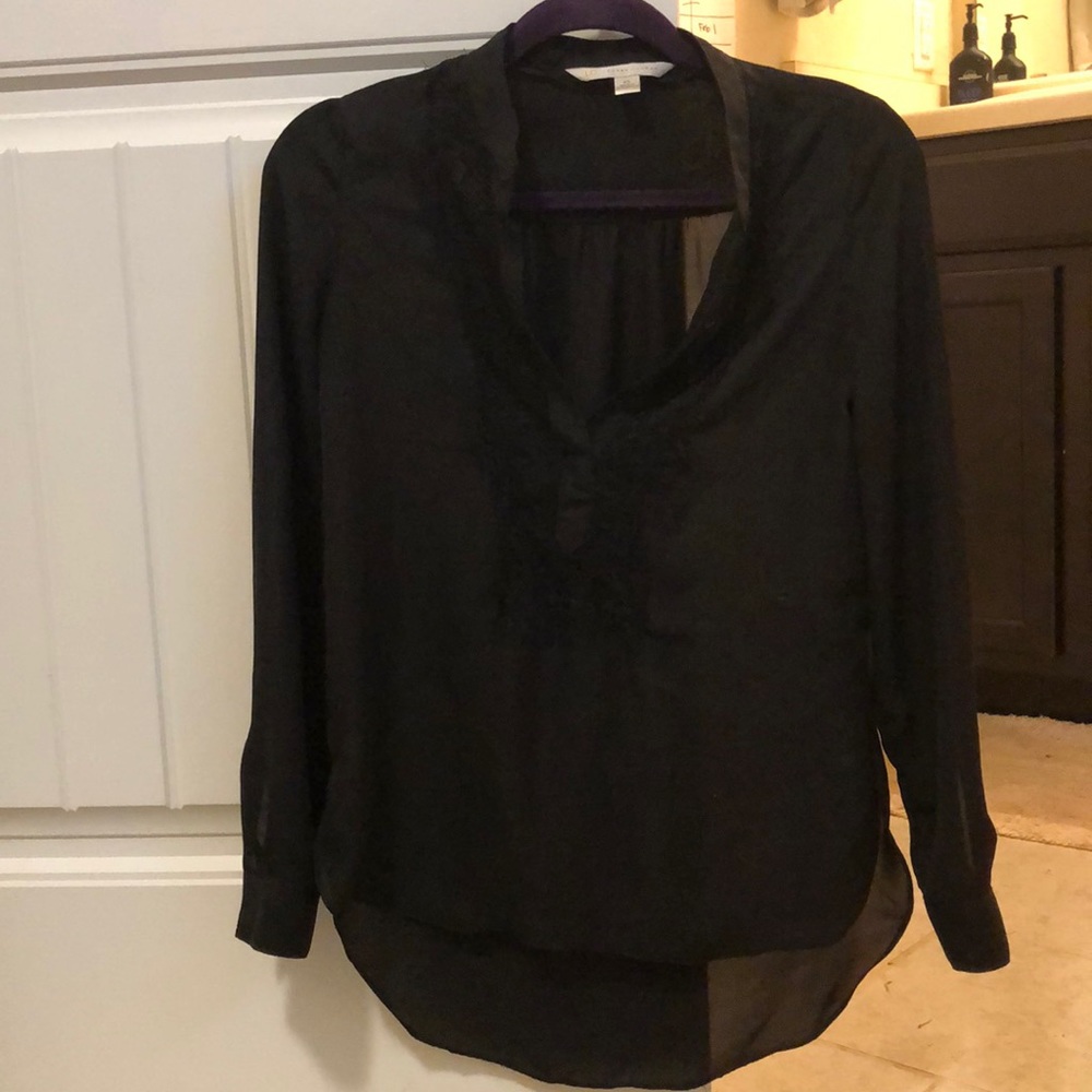Lauren Conrad long sleeve lacy shirt